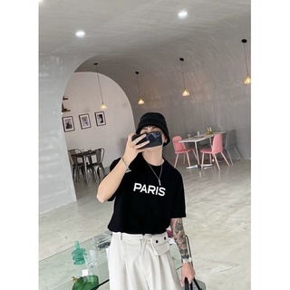 เสื้อยืด PARIS ทรง Oversize ไหล่ตก 🧳