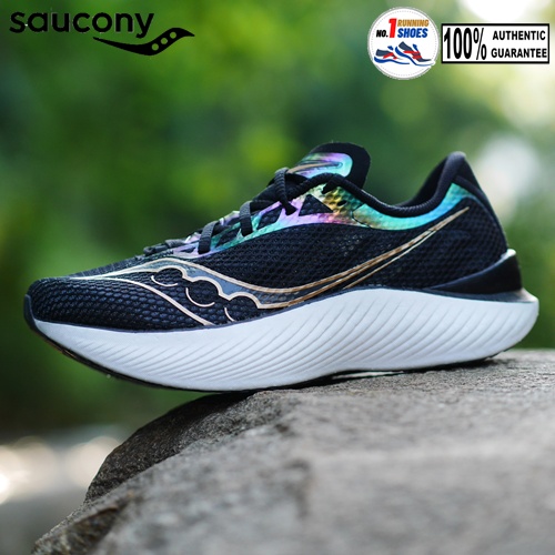 [✨NEW] Saucony รุ่น Endorphin Pro 3 S20755-10 Black/ Goldstrck noir - carbon plate ตัวทอป หน้าเท้าปก