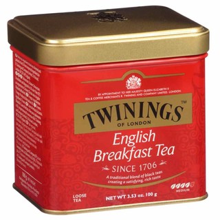 ﻿Twinings Engish Breakfast Tea ทไวนิงส์ ชาอังกฤษ(ใบชา)100กรัม