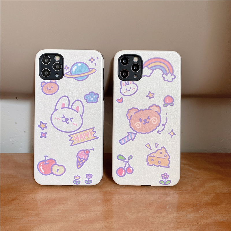 Bear rabbit iPhone soft case 7 7P 8 8P PLUS X XR XS MAX 11 PRO 12 MINI ...