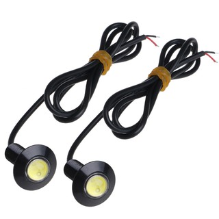 ☀S☀1 Pair Ultra Thin 23mm 12V Car LED DRL Daytime Running Light Eagle Eye Lamp