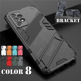 เคสโทรศัพท์กันกระแทกCase for Samsung Galaxy A72 5G A52 5G 4G Phone Case Hard Armor Shockproof Casing Soft Back Stand Holder Bracket Cover Punk style phone case