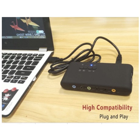 USB2.0 7.1การ์ดเสียงPCIเพิ่มการ์ดCmi-6206ชิปเซ็ตSPDIF & USB Extension Cable Remote Wake-Up sound Cardสำหรับคอมพิวเตอร์