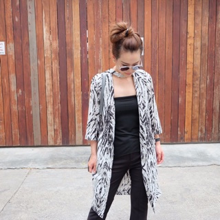 Snow Leopard 3-way cardigan / wrap dress