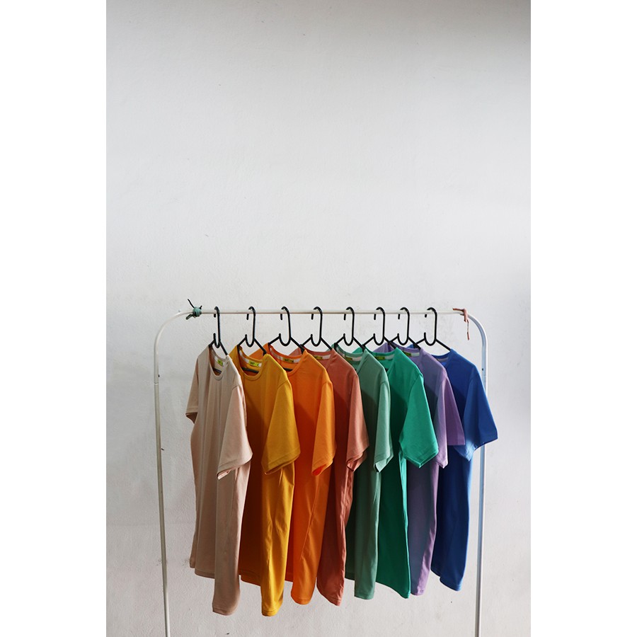 เสื้อยืดเปล่า สีพื้น Cotton 100% เกรด Semi ใส่ได้ทั้ง ช ญm - รูปที่ 2