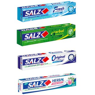 SALZ ยาสีฟัน ซอลส์ 4 สูตร ORIGINAL BAMBOO Pink Salt FRESH JAPANESE MINT  80-140 กรัม