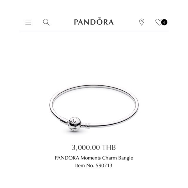 Pandora size 19 กำไลข้อมือของแท้