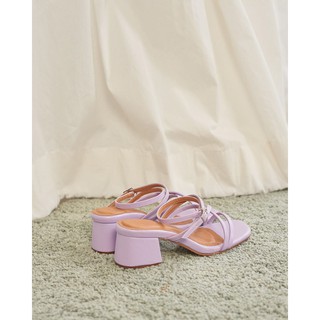 lapommethelabel รองเท้าส้นสูง คาดสาย รุ่น grace sandal สี purple