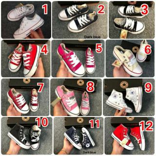 🛵 พร้อมส่ง รองเท้าผ้าใบเด็ก Converse sz.24 - 35