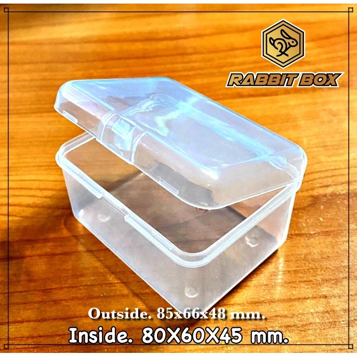 กล่องพลาสติก สำหรับใส่เครื่องประดับ ใส่สิ่งของ ขนาด 80x60x45 mm. จำนวน 3 ชิ้น