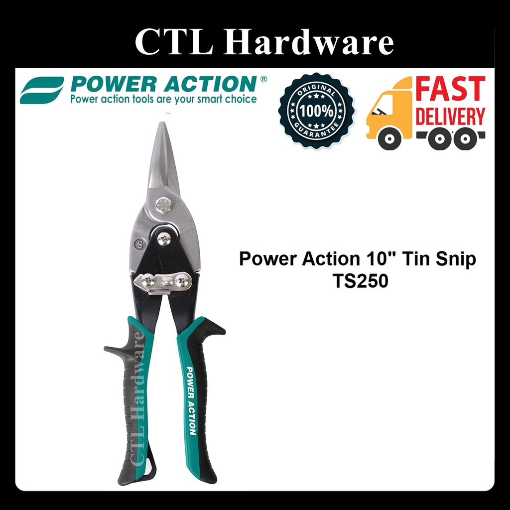 พาวเวอร์แอ็คชั่น 10" ดีบุก Snip TS250 (ts-250)