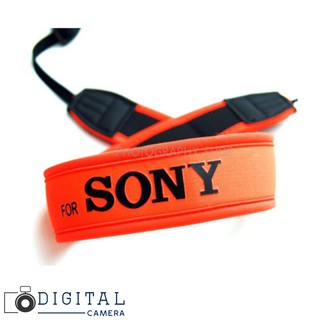 สายคล้องกล้อง สายคล้องคอ CAMERA NECK STRAP FOR SONY สีส้ม