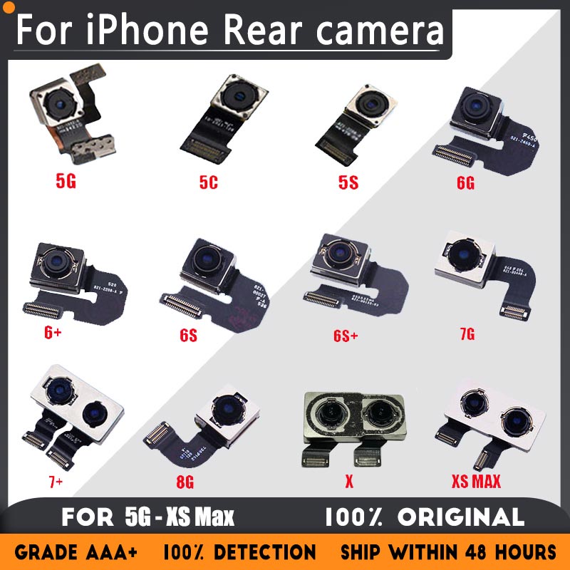 กล้องด้านหลัง โฟกัสใส แบบเปลี่ยน สําหรับ iPhon 5 5S 5C SE 6 6S series