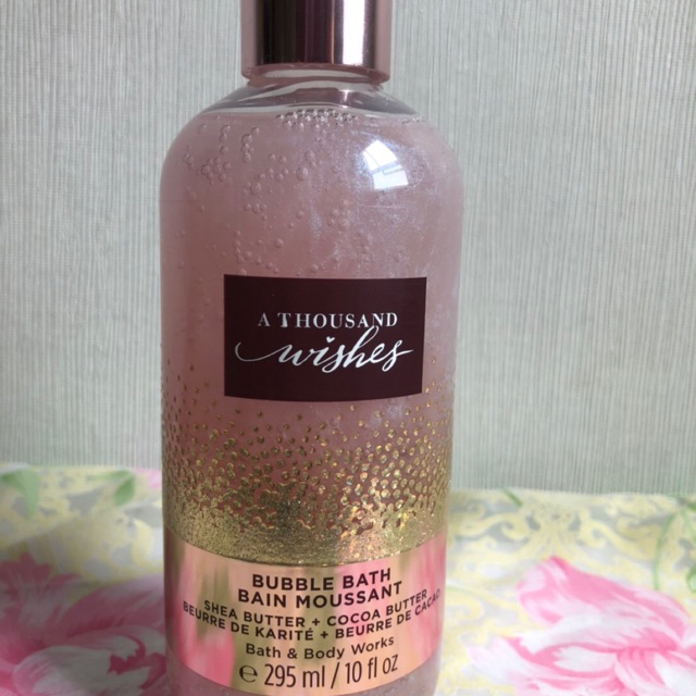Bath and Body Works bubble bath shower