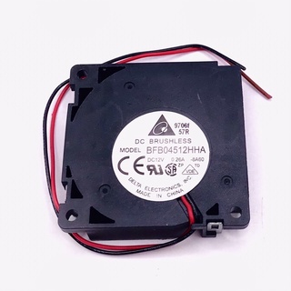 พัดลมmi หอยโข่ง รุ่นBFB04512HHA DC12V-0.26A พัดลมระบายความร้อน ระบายอากาศ พัดลมติดฮิทซิงค์ ขนาด 40*40*10mm 2สาย