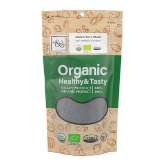 งาดำ ออร์แกนิค ตรามิสเตอร์แอนด์มิสซีส 250 กรัม  / Organic Black Sesame (Mr.&amp;Mrs.Brand) 250 g