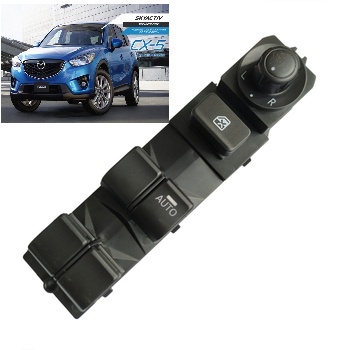 OEM Mazda CX5 2012-2017 หลักสวิทช์หน้าต่าง Suis Cermin Tingkap ด้านข้างกระจกสวิทช์ KF21-66-350 KF21-