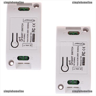 [simplehomeline] 433 Mhz RF สมาร์ทสวิตช์ไร้สาย RF ตัวรับสัญญาณรีเลย์จับเวลาโทรศัพท์ระยะไกล