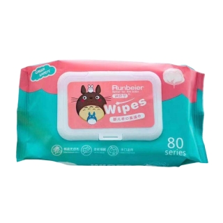 ทิชชู่เปียกเด็กพร้อมส่งราคาถูกน้ำเต็มๆแผ่นBabyWipes50pcsฝาปิดผนึกอิสระบรรจุภัณฑ์ด้านนอกน่ารักกระเป๋าใบใหญ่