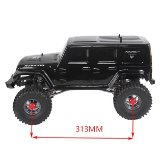 WRANGLER กรอบตัวรถ ฐานล้อ 313 มม. อะไหล่อัพเกรด สําหรับรถไต่หินบังคับ 1/10 Axial SCX10 &amp; SCX10 II 90046 90047