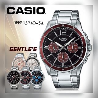 นาฬิกาข้อมือผู้ชาย Casio Standard สายแสตนเลส รุ่น MTP1374D (5A) 👉🏼ของแท้ 💯%👈