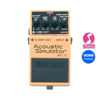 BOSS AC-3 ACOUSTIC SIMULATOR เอฟเฟ็กต์กีตาร์ BOSS รับประกันจากศูนย์ตัวแทนประเทศไทย