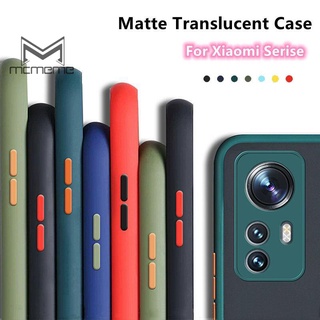 เคสโทรศัพท์มือถือสีขุ่น ขอบสี กันกระแทก สําหรับ Xiaomi Mi 12T 12 12X 11 Lite 11T 10T 10 Note 10 Pro 5G NE