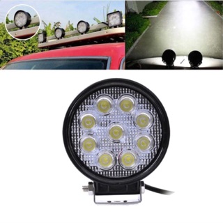 ไฟสปอตไลท์ OFF ROAD 9LED 27W 12-24V