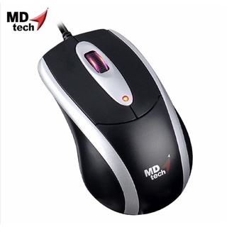 MD TECH Mouse Optical USB รุ่น MD-180 ใช้งานได้ดีจับถนัดมือ