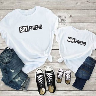 เสื้อคู่รัก เสื้อคู่รักพร้อมส่ง BoyFriend&amp;GirlFriend C032 ตัวละ