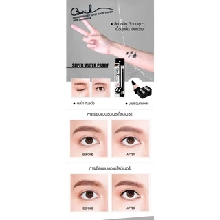 ♦️ของแท้·ส่งด่วน·ถูก♦️Meilinda Quick Eyeliner Super Water Proof #MD3057 : เมลินดา อายไลเนอร์ + กบเหลา x 1 ชิ้น dayse