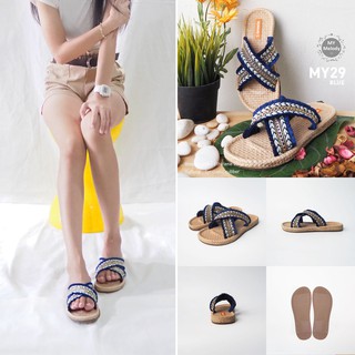 รองเท้าแตะสาน mymelody sandals รุ่น MY-29-ฺBlue