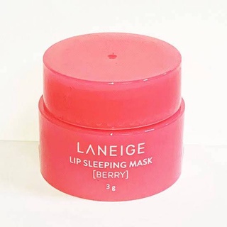 PBCOSMOSHOP Laneige Lip Sleeping Mask 3g. Berry Tester Nobox ขนาดทดลอง ไม่มีกล่อง