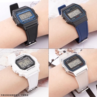 สายนาฬิกาข้อมือเรซิ่น PU 18 มม. อุปกรณ์เสริม แบบเปลี่ยน สําหรับ Casio F91W F84 F105 F108 A158 A168 AE1200 A1300