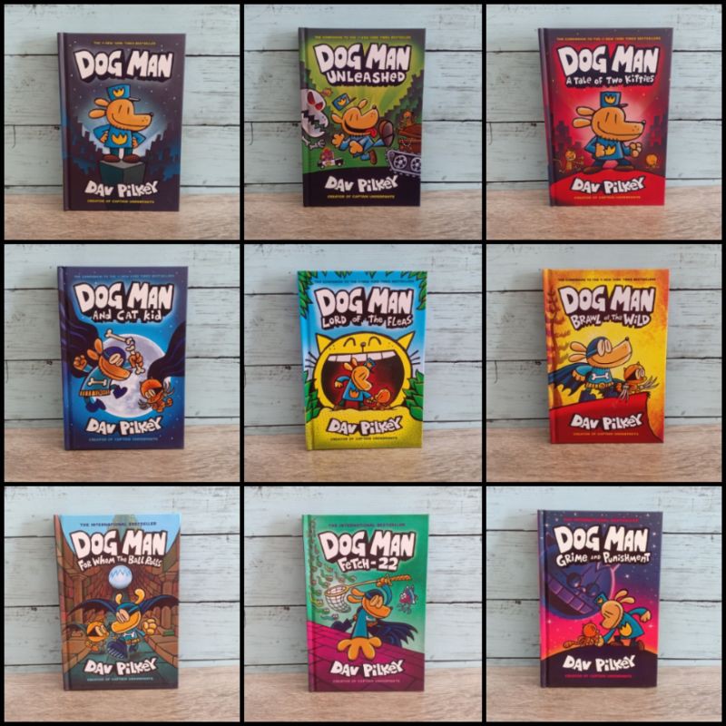 Dog Man เล่ม1-10 , Cat kid by Dav Pilkey(รุ่นกระดาษด้าน)