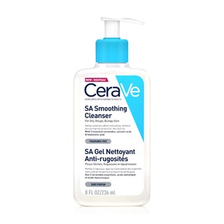 CeraVe SA Smoothing Cleanser 236ml เจลล้างหน้าสูตรสิว สำหรับผิวหยาบกร้าน ไม่เรียบเนียน