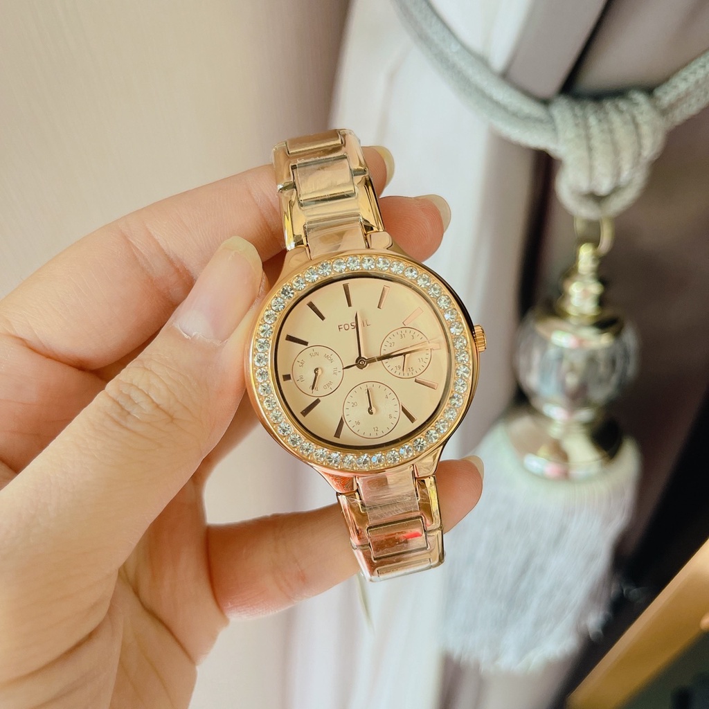 Fossil แท้100% สายหนังแท้ หน้าปัดกระพริบได้ แถมกล่องฟรี - apissara.poy ...