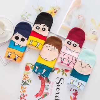 ถุงเท้าชินจังเกาหลีแท้ SHINCHAN Collection Sock   เซต5คู่ ✨