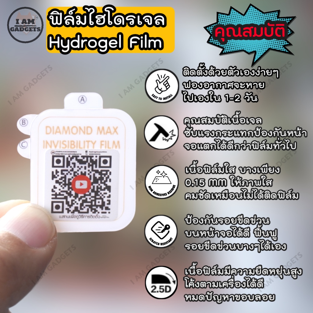 ฟิล์มกันรอย Huawei Watch GT / GT ELGENT / GT2 / GT2 PRO / GT2E  (พร้อมส่งจากไทย)