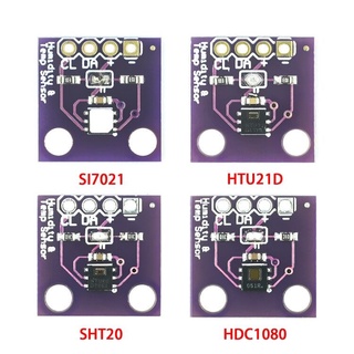 โมดูลเซนเซอร์ความชื้นดิจิทัล HDC1080 Si7021 SHT20 HTU21D GY-213V-HDC1080 ความแม่นยําสูง พร้อมเซนเซอร์อุณหภูมิ