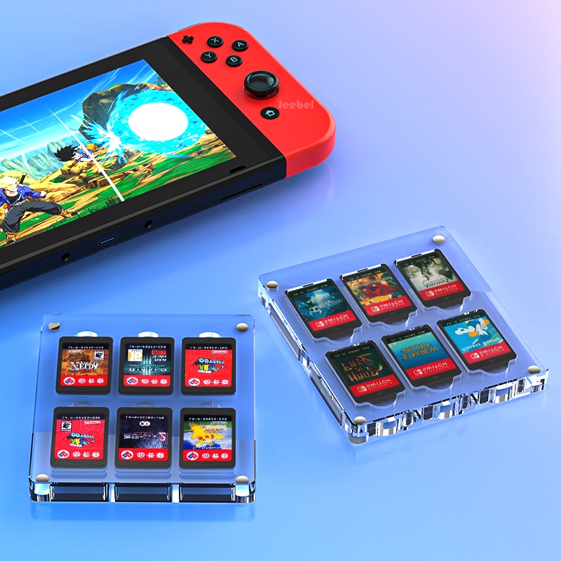 กล่องเก็บเทปเกม Nintendo Switch ช่องใส่การ์ด 12 ช่อง อะคริลิก โปร่งใส กล่องเก็บตลับเกม