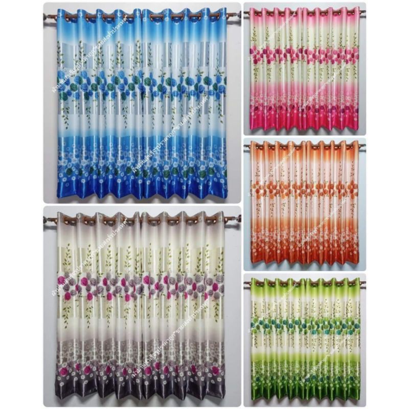 ม่านหน้าต่างกันแสงUV กว้าง150×สูง150 ลายที่3