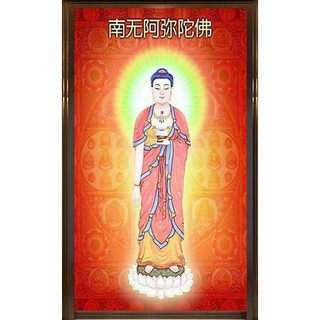 ชุดภาพติดคริสตัลกลม ลายพระพุทธเจ้า (งานติดเต็มภาพ) ขนาด 40*60 ซม.