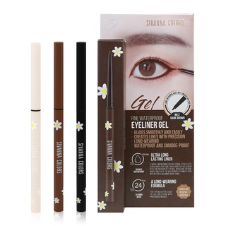 HF772  อายไลเนอร์ SIVANNA FINE WATERPROOF EYELINER GEL กันน้ำ กันเหงื่อ