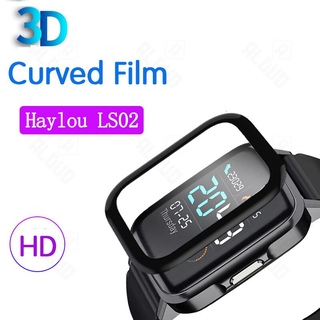 3D Protective Glass for xiaomi Haylou LS02 film Haylou Smart Watchband 2 Full Cover Soft Screen Protector Film