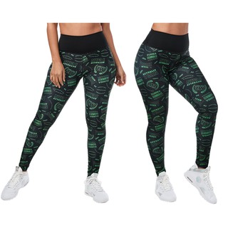 Team Zumba High Waisted Long Leggings  (กางเกงเลคกิ้งออกกำลังกายซุมบ้าและโยคะ)