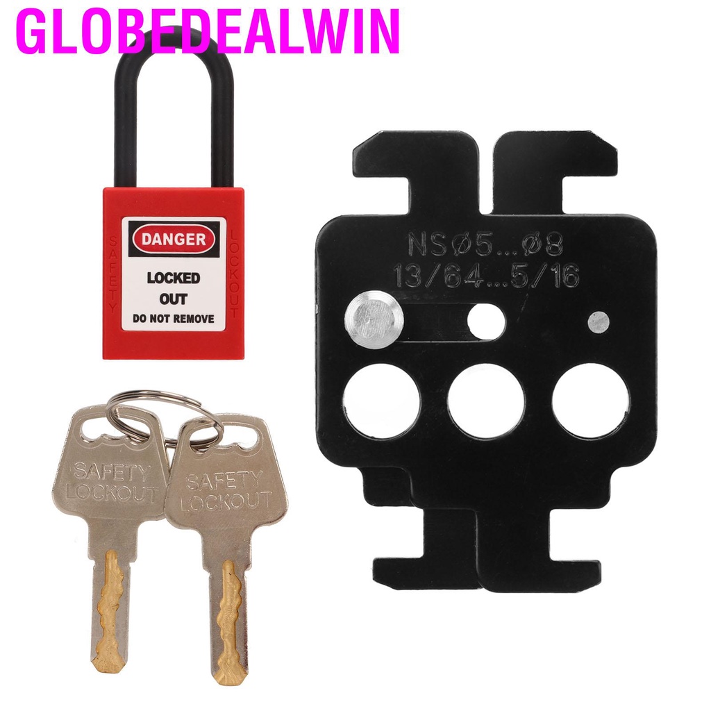 Globedealwin MCB Lockout Tagout Steel Circuit Breaker Lock 38mm Shackle ...