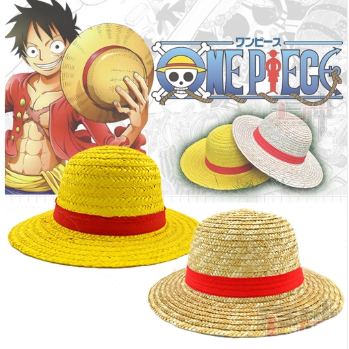One Piece Luffy หมวกฟางคอสเพลย์ผู้ใหญ่และเด็กฮาโลวีนคอสเพลย์มัลติฟังก์ชั่อะนิเมะการ์ตูนครีมกันแดดหมวก Breathable Visors
