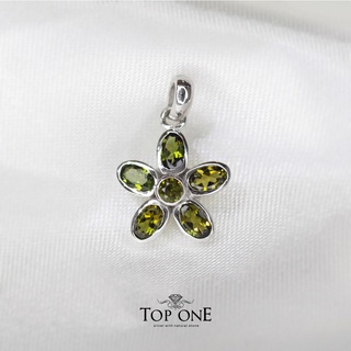 Top1Jewelry จี้เงินแท้925 พลอย Green Tourmaline แท้