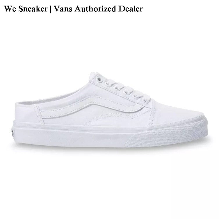 vans mule white